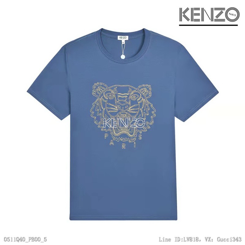 Kenzo 老虎頭 短袖T恤 短T 上衣 情侶裝 虎頭短袖SXL0408