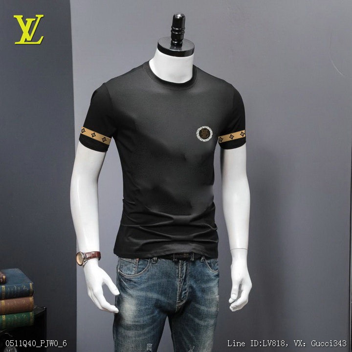 Louis Vuitton 短袖T恤 LV 短T 潮流上衣 情侶裝 新款圓領短袖M4XL4163
