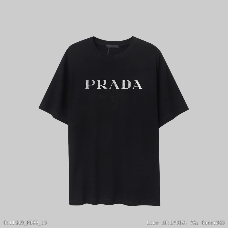 Prada 普拉達 短袖T恤 圓領上衣 普拉達上衣 短T 短袖SXL0428