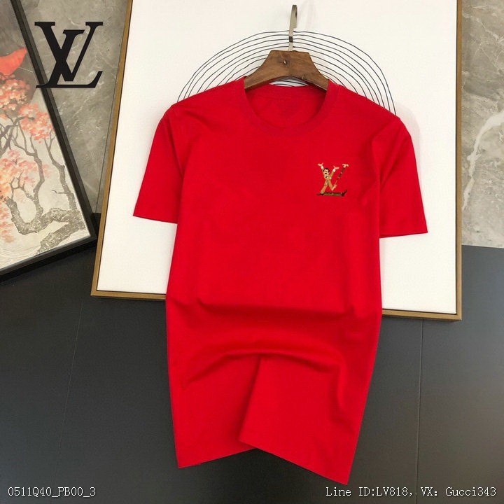 Louis Vuitton 短袖T恤 LV 短T 潮流上衣 情侶裝 新款短袖M3XL4279