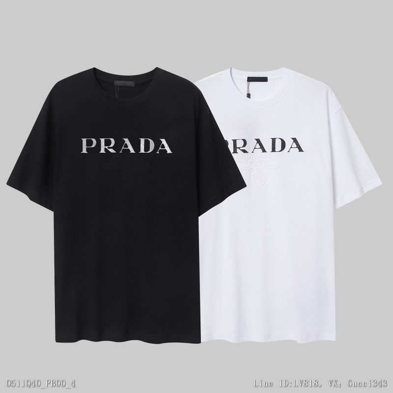 Prada 普拉達 短袖T恤 圓領上衣 普拉達上衣 短T 短袖SXL0428