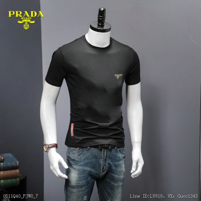 Prada 普拉達 短袖T恤 圓領上衣 普拉達上衣 短T 新款圓領短袖M4XL41636