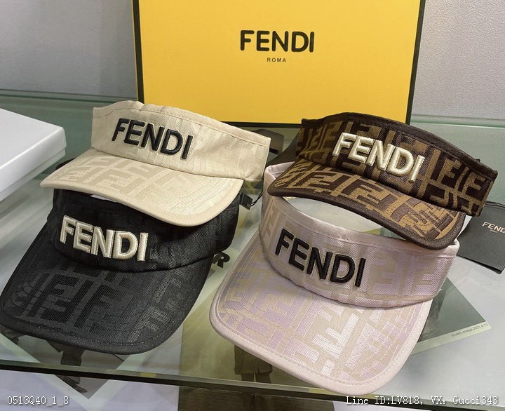 FENDI 芬迪 遮陽帽 鴨舌帽 空頂帽 新款帽子40750