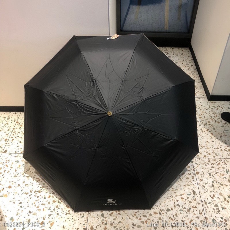 BURBERRY巴寶莉英倫格紋三折自動折疊晴雨傘年度巔峰之作經典