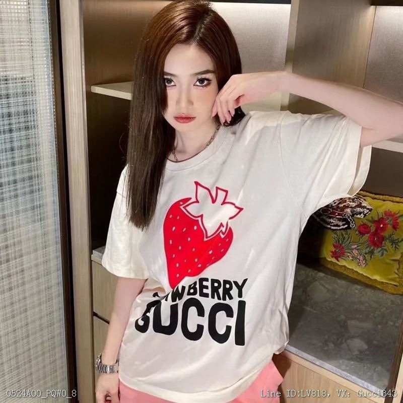 Gucci古馳 短袖T恤 短T 草莓TSMLXL
