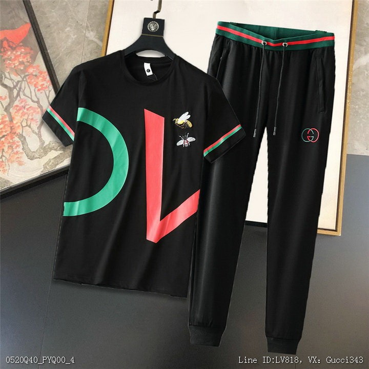 GUCCI 古馳 套裝 圓領套裝M3XL