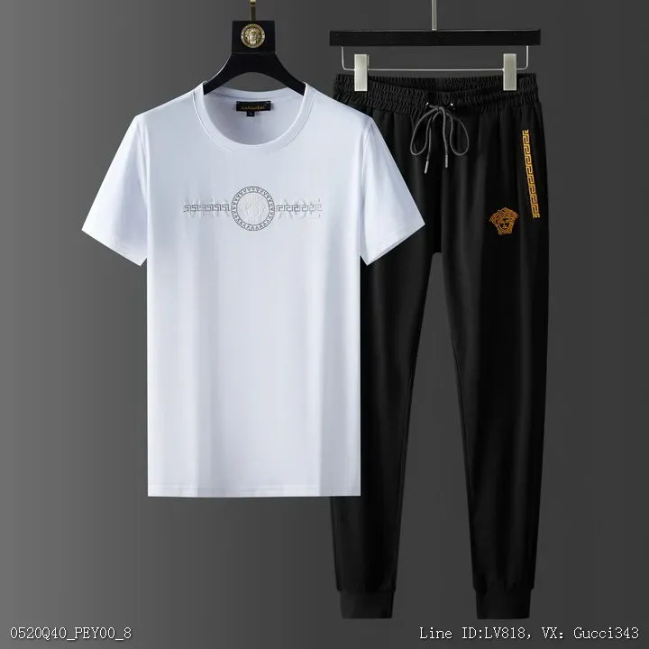 Versace 范思哲 套裝 男生衣著 新款短袖長褲套裝M4XL