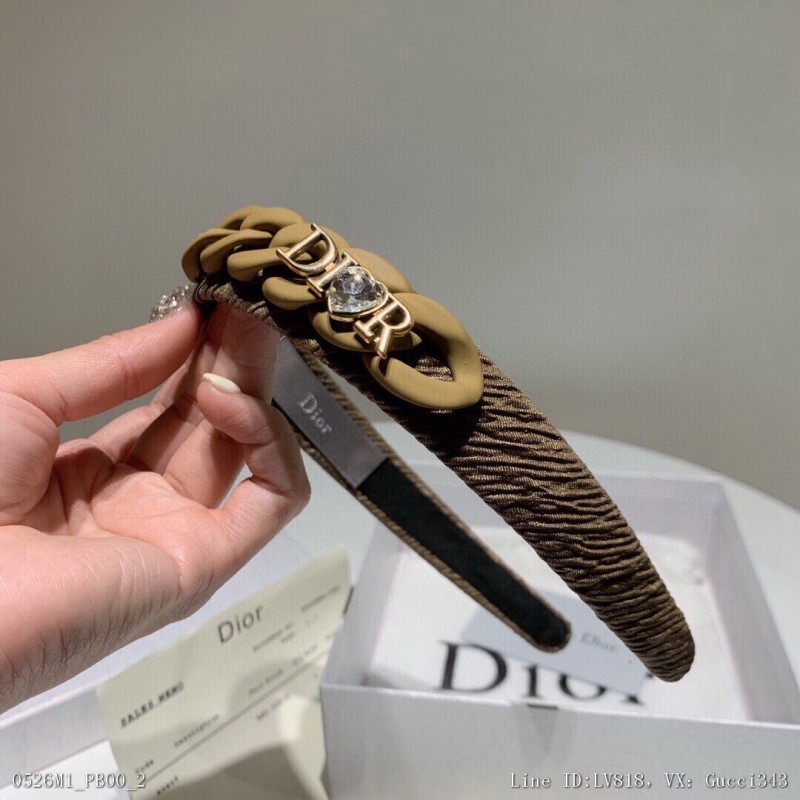 配包裝Dior迪奧秋冬新款發箍經典D家logo重工定制滿滿的名媛氣