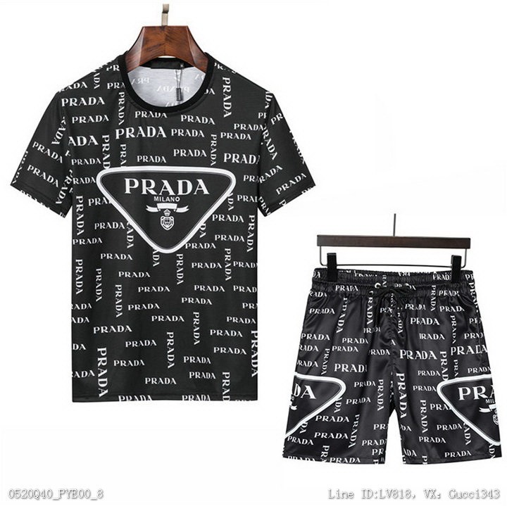 Prada 普拉達 套裝 短袖套裝 新款套裝M3XL