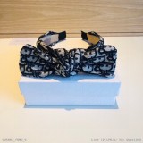 配包裝Dior迪奧火爆新款蝴蝶結發箍牛仔材質讓你的魅力綻放清新