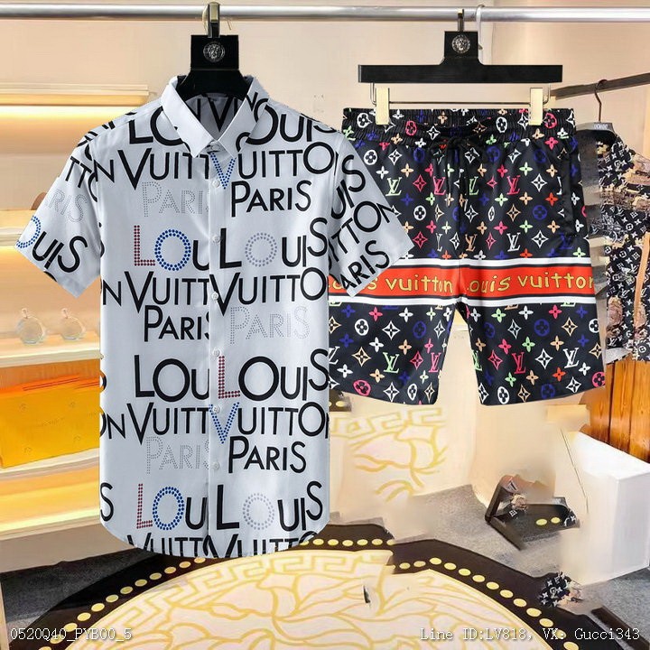 Louis Vuitton 套裝 LV套裝 短袖套裝 襯衫套裝M3XL