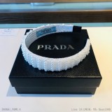 配包裝PRADA普拉達歐美新款潮流珍珠發箍明星同款女神必備單品