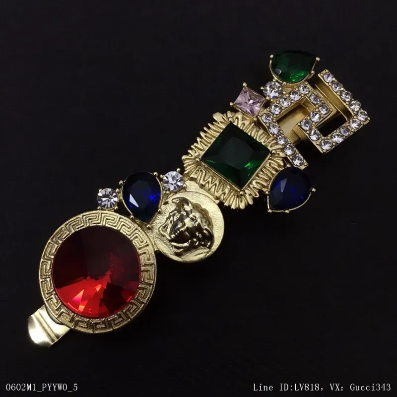 Versace 范思哲 今日新款編碼H23819Newarrival重工范家火爆熱銷款發夾上新春