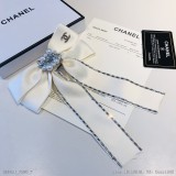 CHANEL香奈兒專櫃新款發夾經典甜美公主風鑽大蝴蝶結彈簧