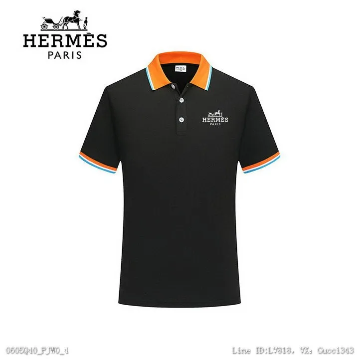 Hermes 愛馬仕 短袖Polo衫 新款翻領M3XL