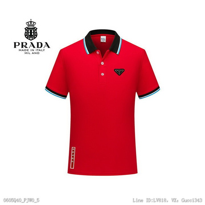 prada 普拉達 短袖Polo衫 新款翻領M3XL