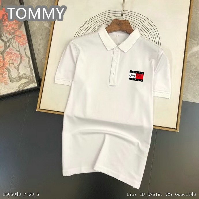 Tommy 短袖Polo衫 新款翻領短袖M3XL