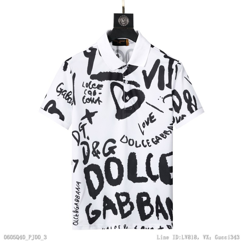 Dolce & Gabbana 杜嘉班納 短袖Polo衫 DG新款翻領M3XL