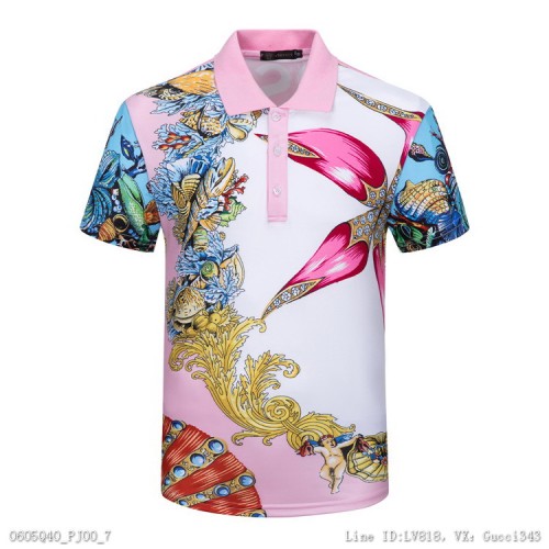 Versace 范思哲 短袖Polo衫 新款翻領顏色圖色碼數M3XL