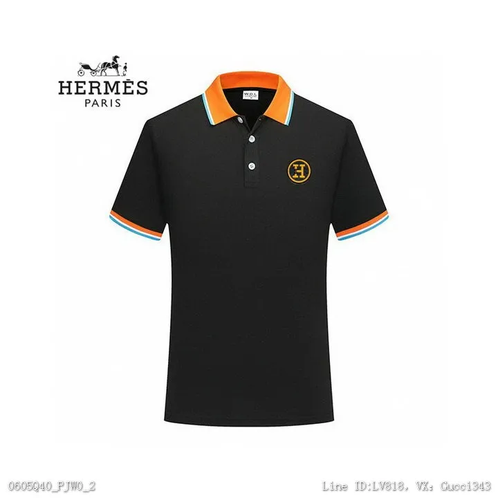 Hermes 愛馬仕 短袖Polo衫 新款翻領M3XL