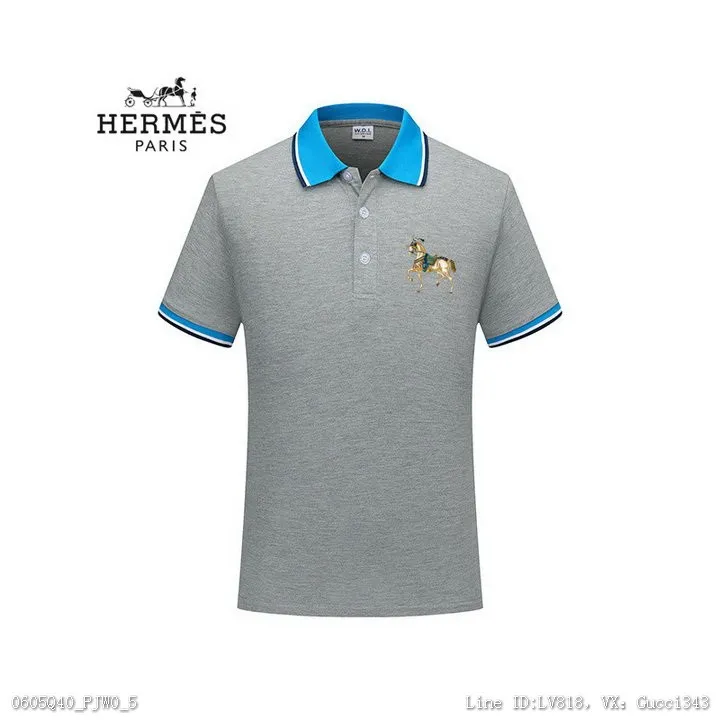 Hermes 愛馬仕 短袖Polo衫 新款翻領M3XL