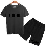 Puma 彪馬 跑步套裝 短袖套裝 短褲 男生套裝 夏季熱銷款 上衣 短T+短褲 套裝 短袖T恤 五分褲