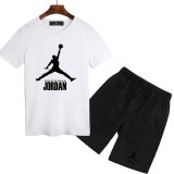 喬丹 Jordan jr 短袖T恤 短褲 套裝 上衣 夏季熱銷款 短袖套裝 五分褲 跑步套裝 男生套裝 短T+短褲