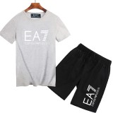 EA7 armani 阿瑪尼 短褲 上衣 五分褲 夏季熱銷款 跑步套裝 套裝 短袖T恤 男生套裝 短T+短褲 短袖套裝