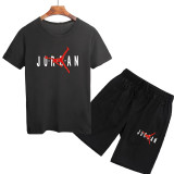 喬丹 Jordan jr 短袖T恤 短褲 套裝 上衣 夏季熱銷款 短袖套裝 五分褲 跑步套裝 男生套裝 短T+短褲