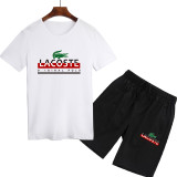 夏季熱銷款 鱷魚 法國 LACOSTE 鳄鱼 短褲 短T+短褲 短袖套裝 上衣 短袖T恤 套裝 男生套裝 跑步套裝 五分褲