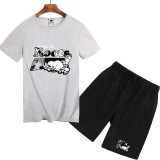 夏季熱銷款 Roots 海狸 套裝 跑步套裝 短袖T恤 上衣 男生套裝 短袖套裝 五分褲 短T+短褲 短褲