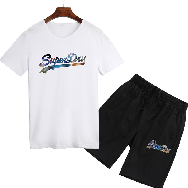 Superdry 極度乾燥 短袖套裝 短袖T恤 套裝 上衣 短褲 男生套裝 五分褲 夏季熱銷款 跑步套裝 短T+短褲