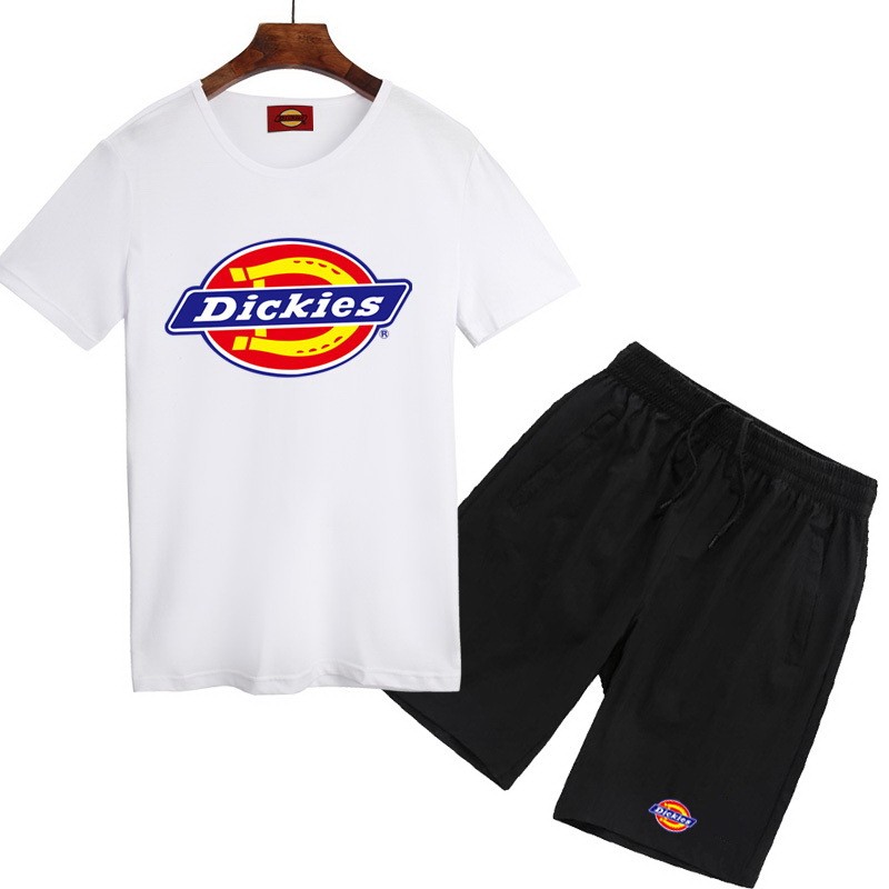 夏季熱銷款 男生套裝 跑步套裝 短袖T恤 套裝 Dickies 迪凱斯 上衣 短T+短褲 短袖套裝 短褲 五分褲