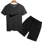 Nike 耐克 耐吉 套裝 短袖套裝 夏季熱銷款 短T+短褲 短褲 短袖T恤 上衣 男生套裝 五分褲 跑步套裝