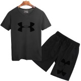 UA 安德瑪 UnderArmour 短袖T恤 短T+短褲 短褲 短袖套裝 夏季熱銷款 男生套裝 套裝 跑步套裝 五分褲 上衣