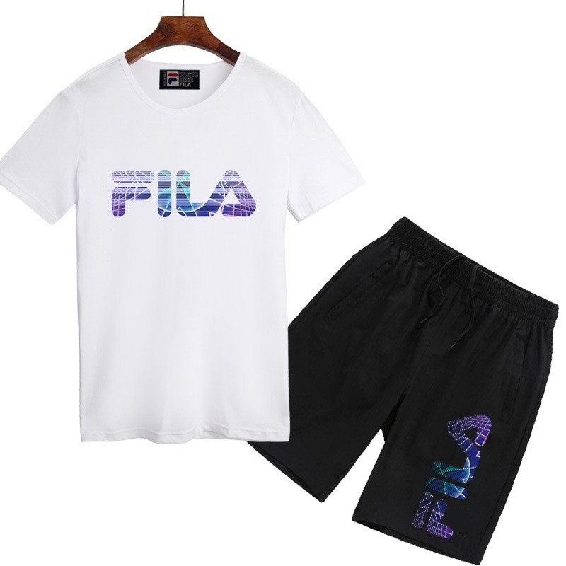 夏季熱銷款 FILA 斐樂 短褲 男生套裝 短T+短褲 跑步套裝 短袖T恤 五分褲 上衣 套裝 短袖套裝