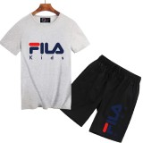 夏季熱銷款 FILA 斐樂 短褲 男生套裝 短T+短褲 跑步套裝 短袖T恤 五分褲 上衣 套裝 短袖套裝