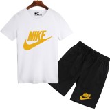 Nike 耐克 耐吉 跑步套裝 套裝 上衣 夏季熱銷款 短袖套裝 五分褲 短T+短褲 短褲 短袖T恤 男生套裝