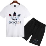 夏季熱銷款 Adidas 愛迪達 男生套裝 上衣 短袖套裝 跑步套裝 短T+短褲 短褲 套裝 五分褲 短袖T恤