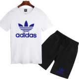 夏季熱銷款 Adidas 愛迪達 男生套裝 上衣 短袖套裝 跑步套裝 短T+短褲 短褲 套裝 五分褲 短袖T恤