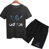 Adidas 愛迪達 夏季熱銷款 跑步套裝 套裝 五分褲 男生套裝 短褲 上衣 短袖T恤 短袖套裝 短T+短褲