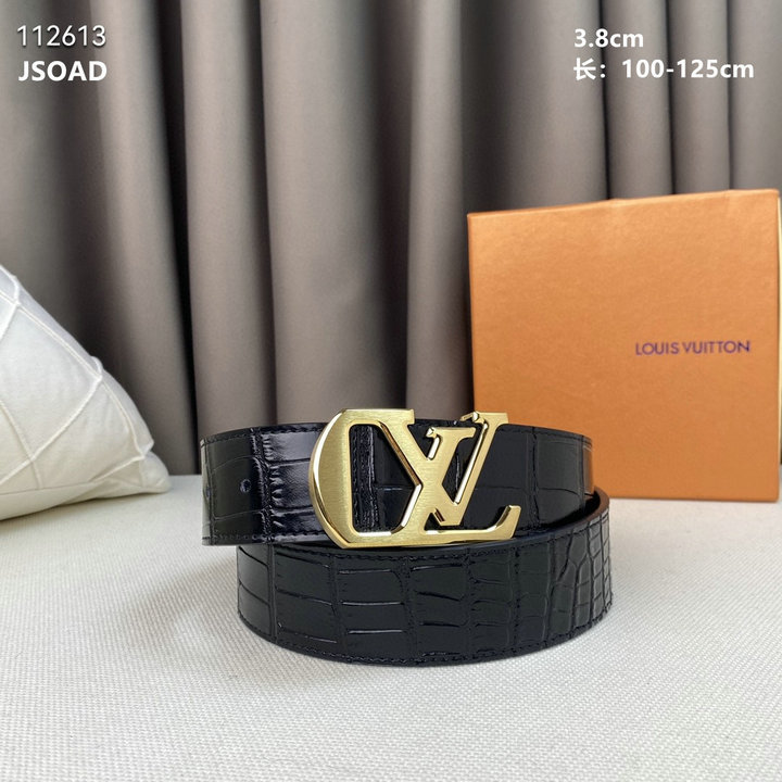 Louis Vuitton 路易威登 LV金扣 皮帶 男生皮帶 腰帶 男生 頭層牛皮皮帶 耐折不掉皮