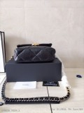 迷你號黑色出貨歐陽娜娜同款Chanel經典19bag山羊皮19bag系列給人一