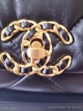 迷你號黑色出貨歐陽娜娜同款Chanel經典19bag山羊皮19bag系列給人一