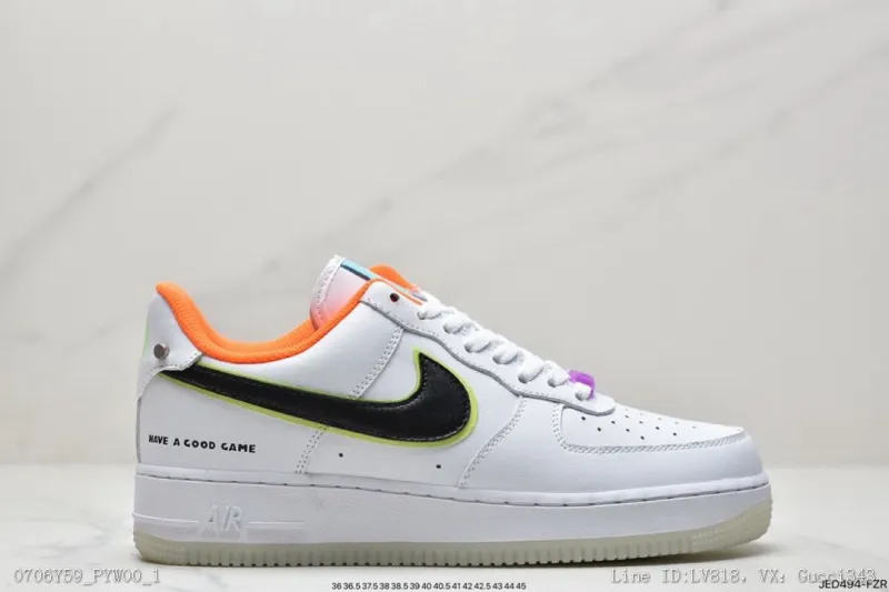 公司級耐克NikeAirForce1Low空軍一號低幫百搭休閒運動板鞋柔軟