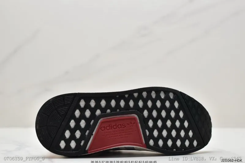 公司級阿迪達斯Adidas三葉草OriginalsBoostNMD_V2飛織系列百搭休閒