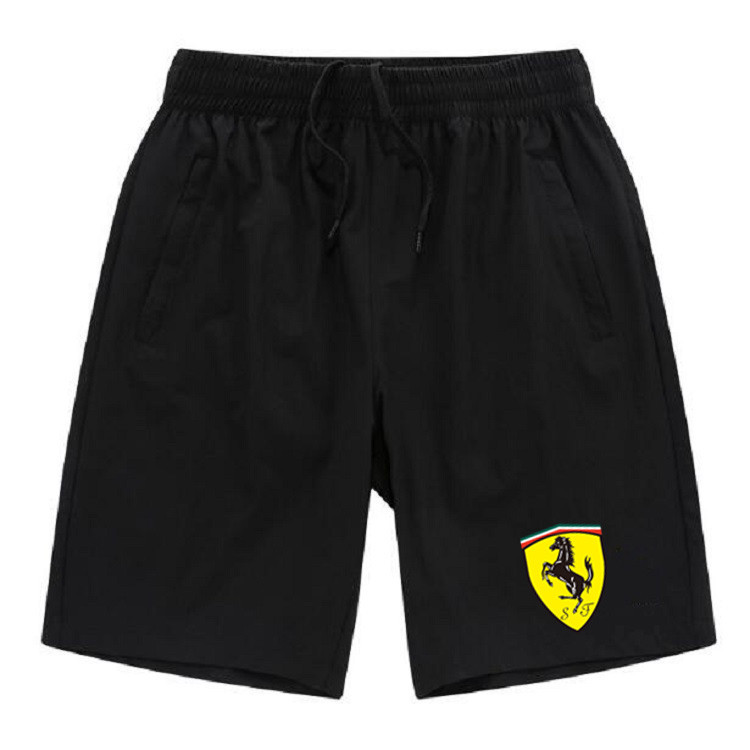 法拉利 Ferrari 運動短褲 男生短褲 五分短褲 印花 短褲 休閒運動褲