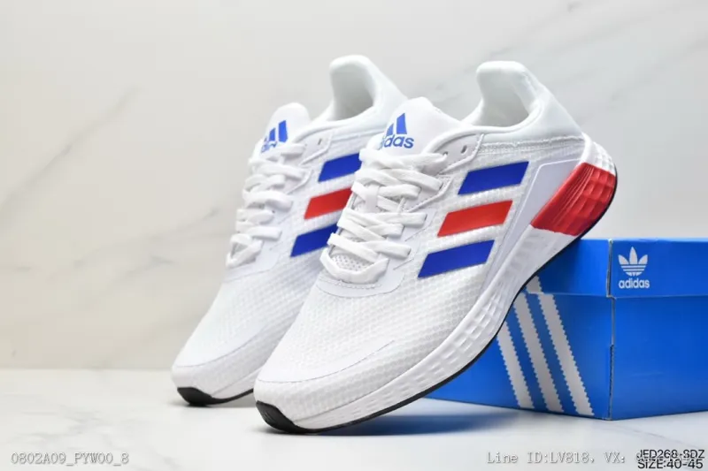 阿迪斯ADIDASDURAMO9阿迪斯三草清系列古面透跑步