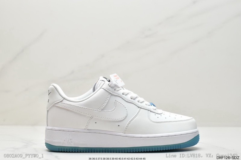 真耐克NikeAirForce1Low空一低百搭休板鞋柔