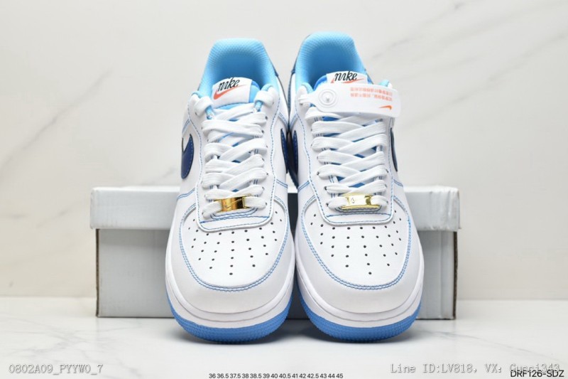 真耐克NikeAirForce1Low空一低百搭休板鞋柔